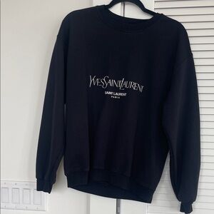 Vintagw Yves Saint Laurent Black Sweatshirt